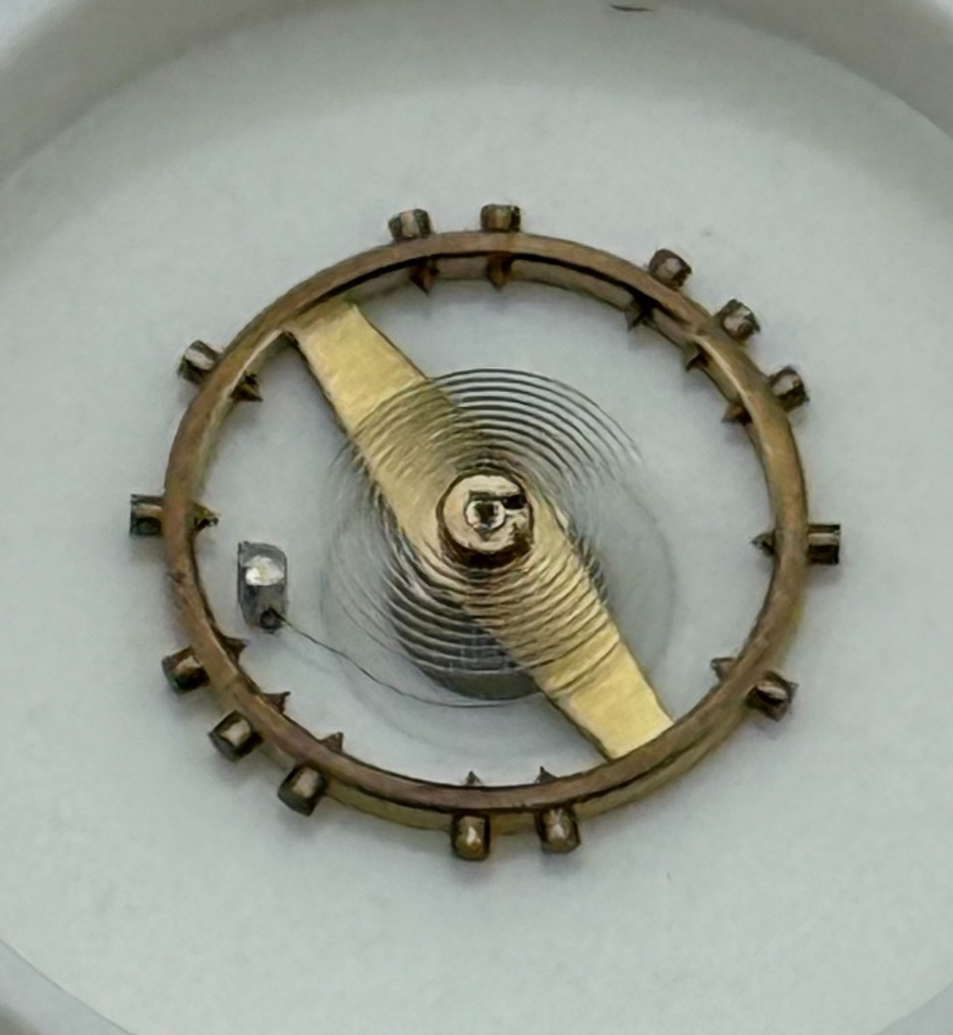 AS 1240 Balance Wheel Complete And Spring  8¾’’’ 49 M Watch Movement Parts NOS