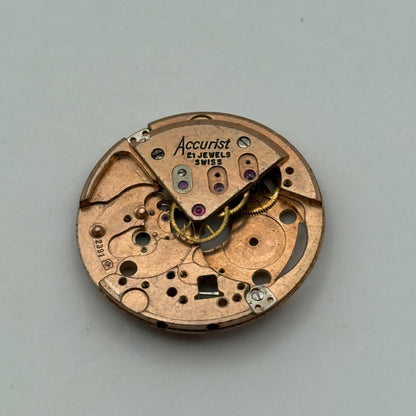 ETA 2391 Watch Movement Manual Wind Vintage Swiss Incomplete Parts Repair 25.9mm