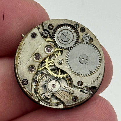 23.6mm Baume B & Co 15 Jewels Trench Watch Movement Manual Wind Swiss PARTS