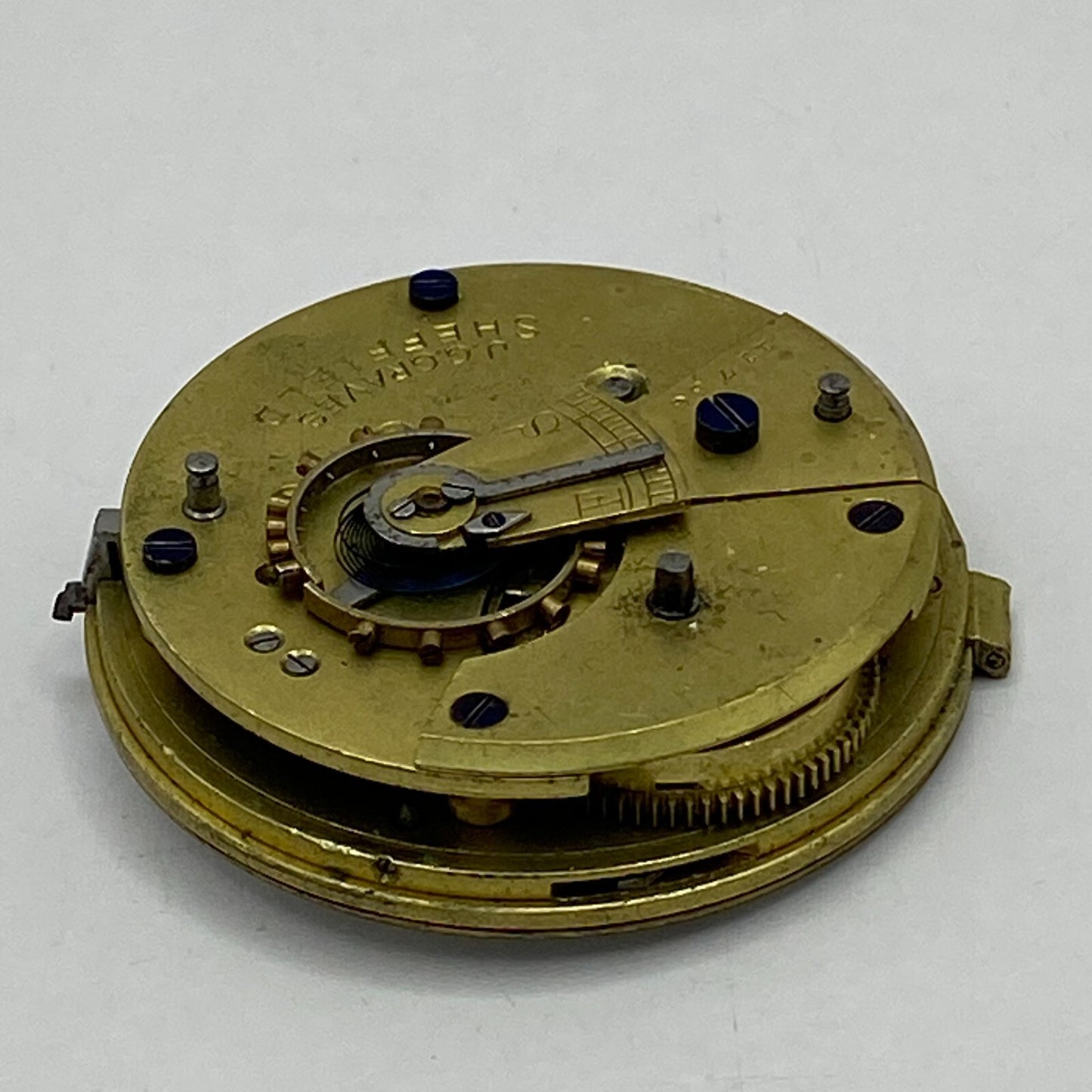 44.9mm Antique J G Graves The English Express Lever Pocket Watch Movement PARTS