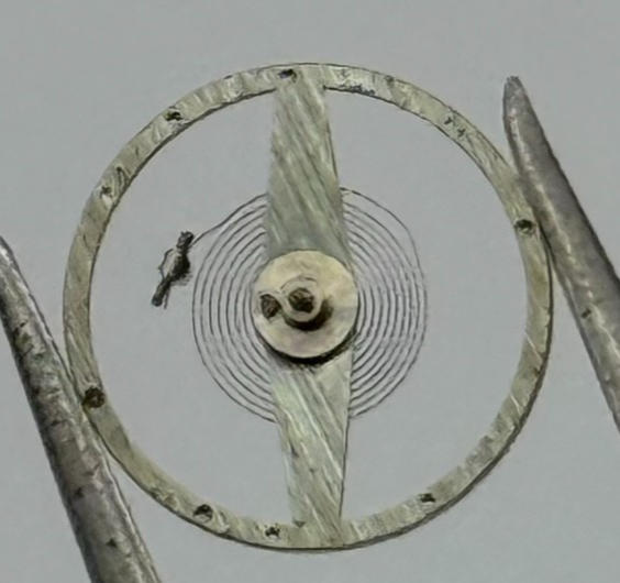 ETA 2540 Balance Complete Ord + Inca Renata 1505 M Watch Movement Parts Vintage