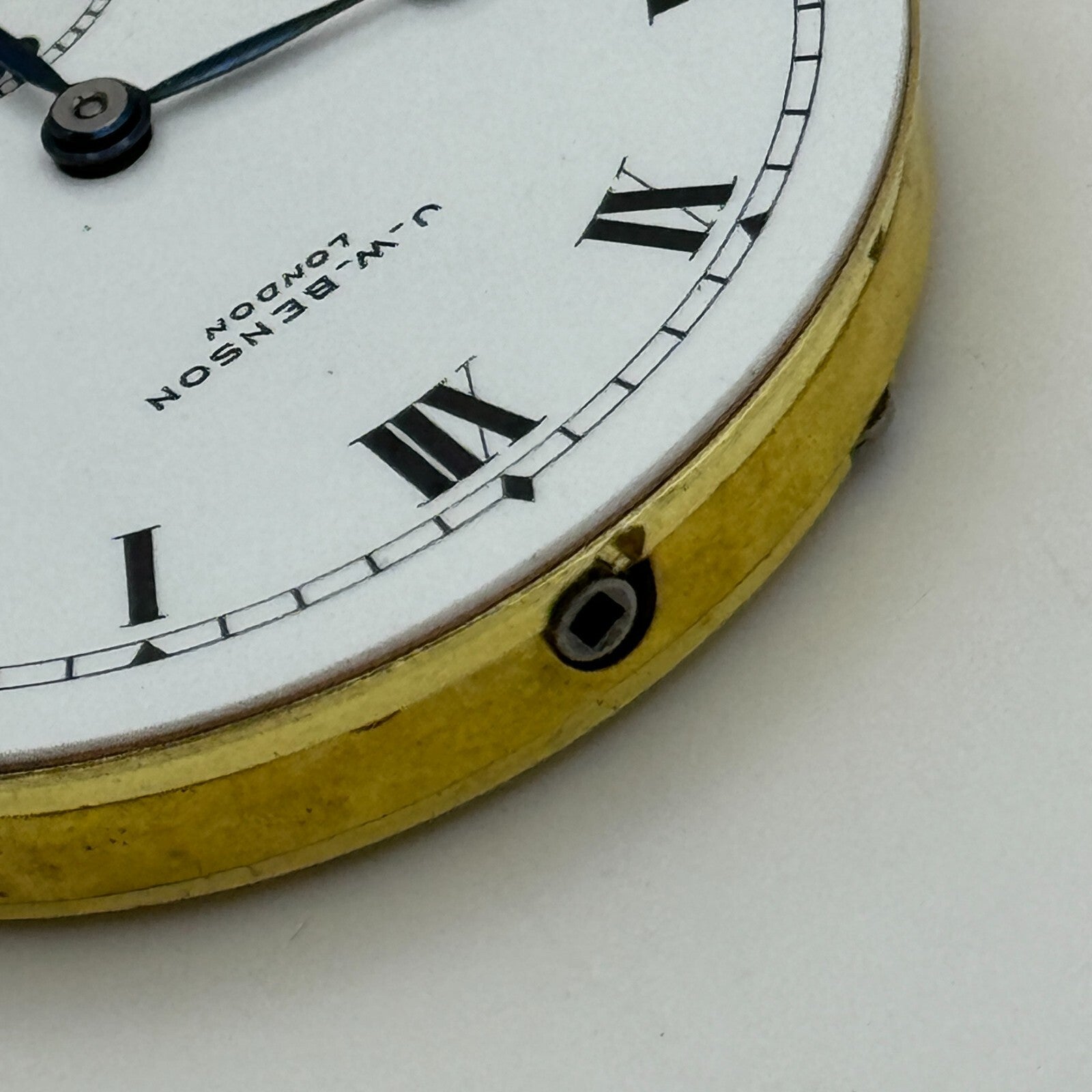 43.1mm J W Benson Ref 939a Open Face Swiss Vintage Pocket Watch Movement PARTS