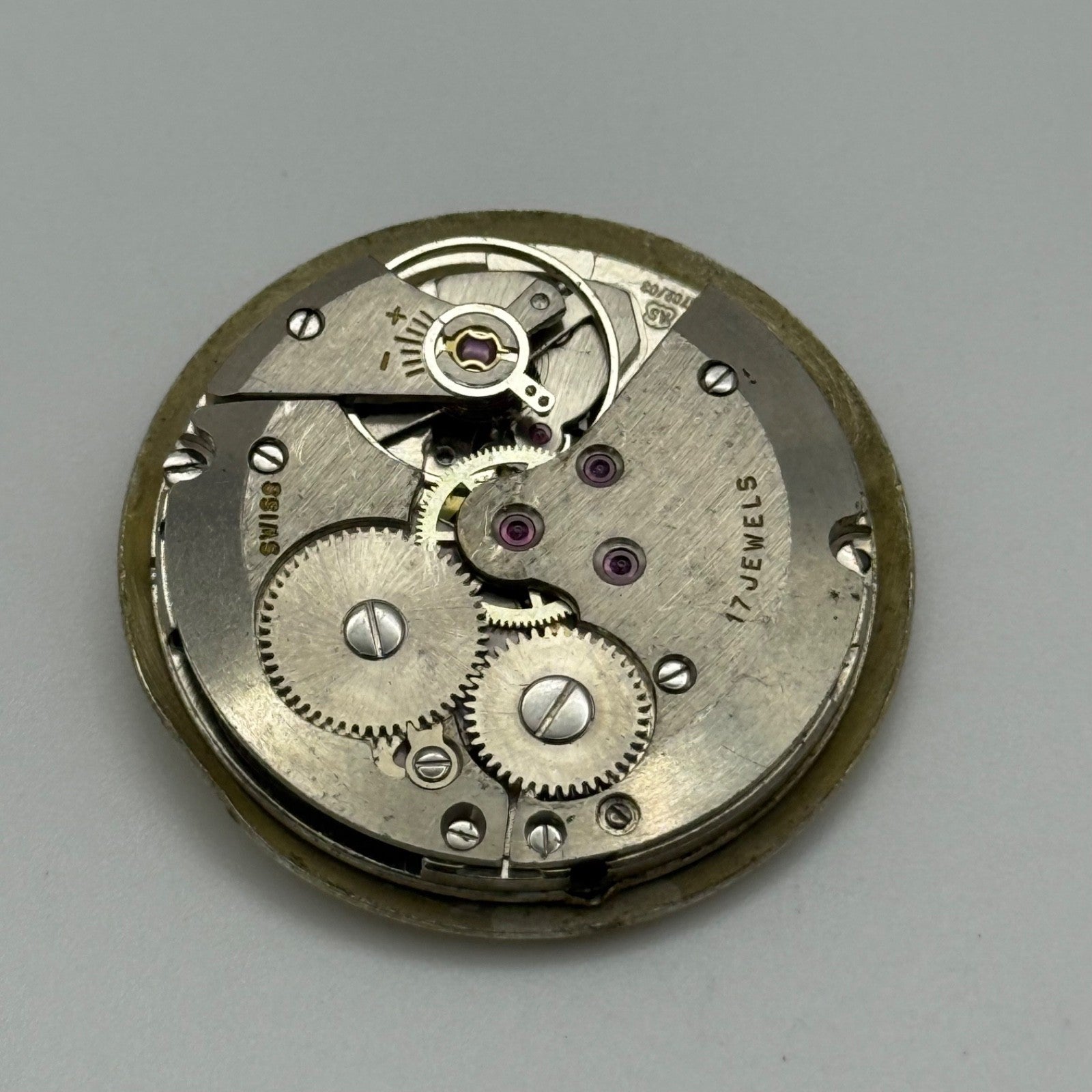 Limit AS 1702/03 Watch Movement Manual Wind Vintage Date Swiss Parts Repair 26mm