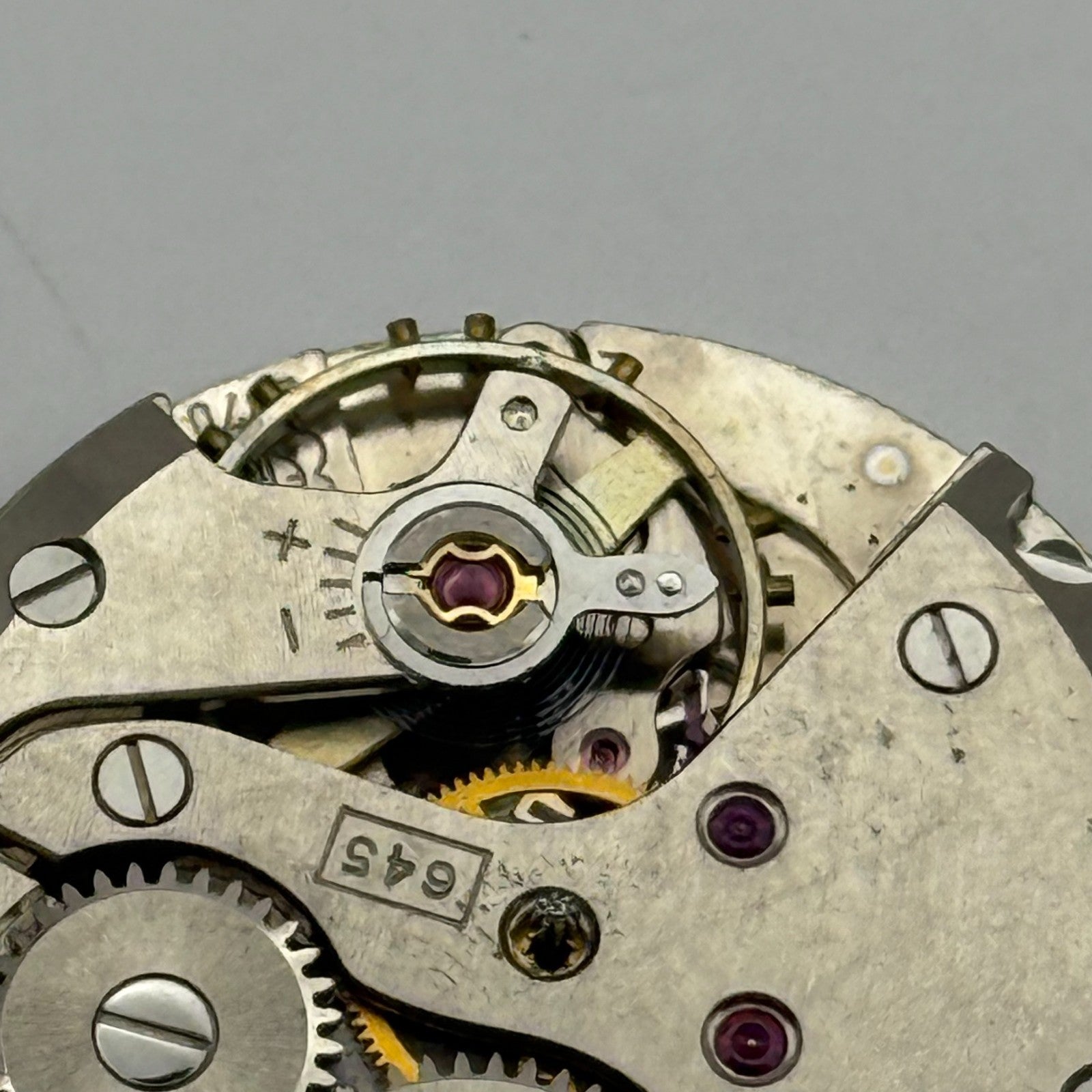 ETA 2370 Everite Watch Movement Manual Wind Vintage Parts Repair 25.9mm