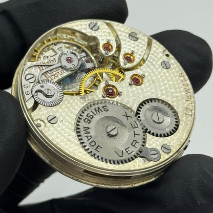 High Grade Vertex Pocket Watch Movement Hunter Jays Essex Parts 43mm