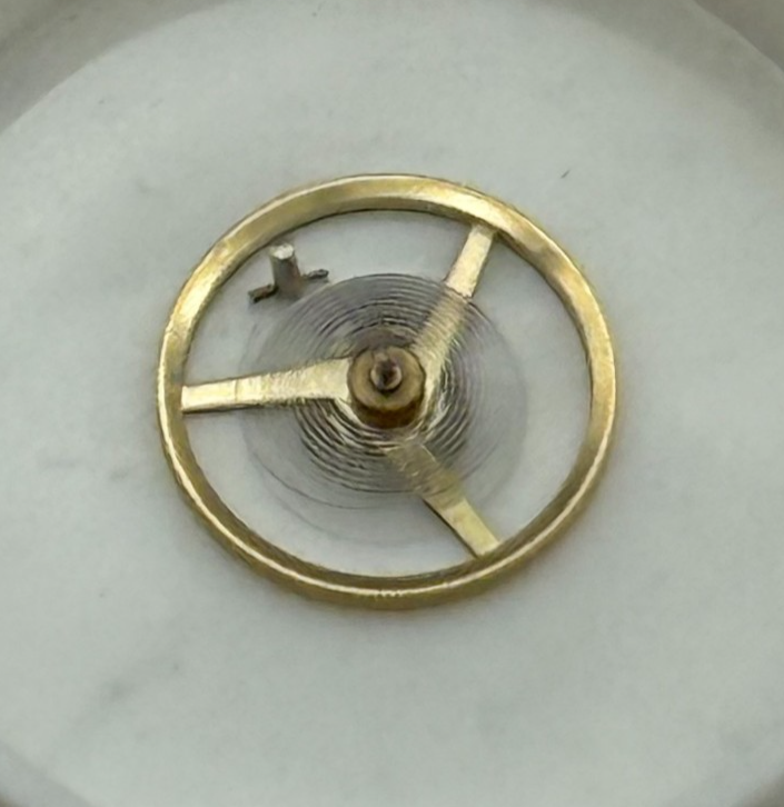 AS 1977 Balance Wheel Complete And Spring 5½’’’ 1740 M Watch Movement Parts 