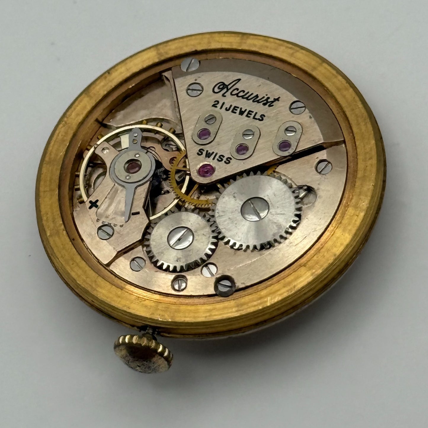 ETA 2390 Watch Movement Accurist Manual Wind Vintage Swiss Parts Repair 29.3mm