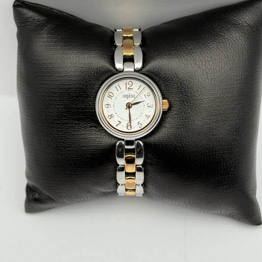 Seiko Alba Ingenu Ladies Quartz Watch Two Tone Bracelet Japan Working 21mm