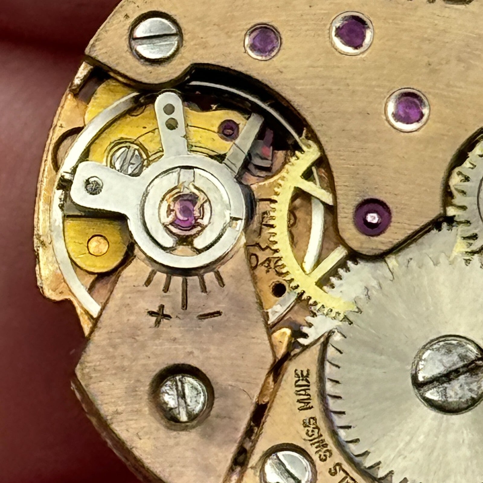 23.6mm Running Fortis Peseux P 7040 Manual Wind Swiss Watch Movement PARTS SPARE