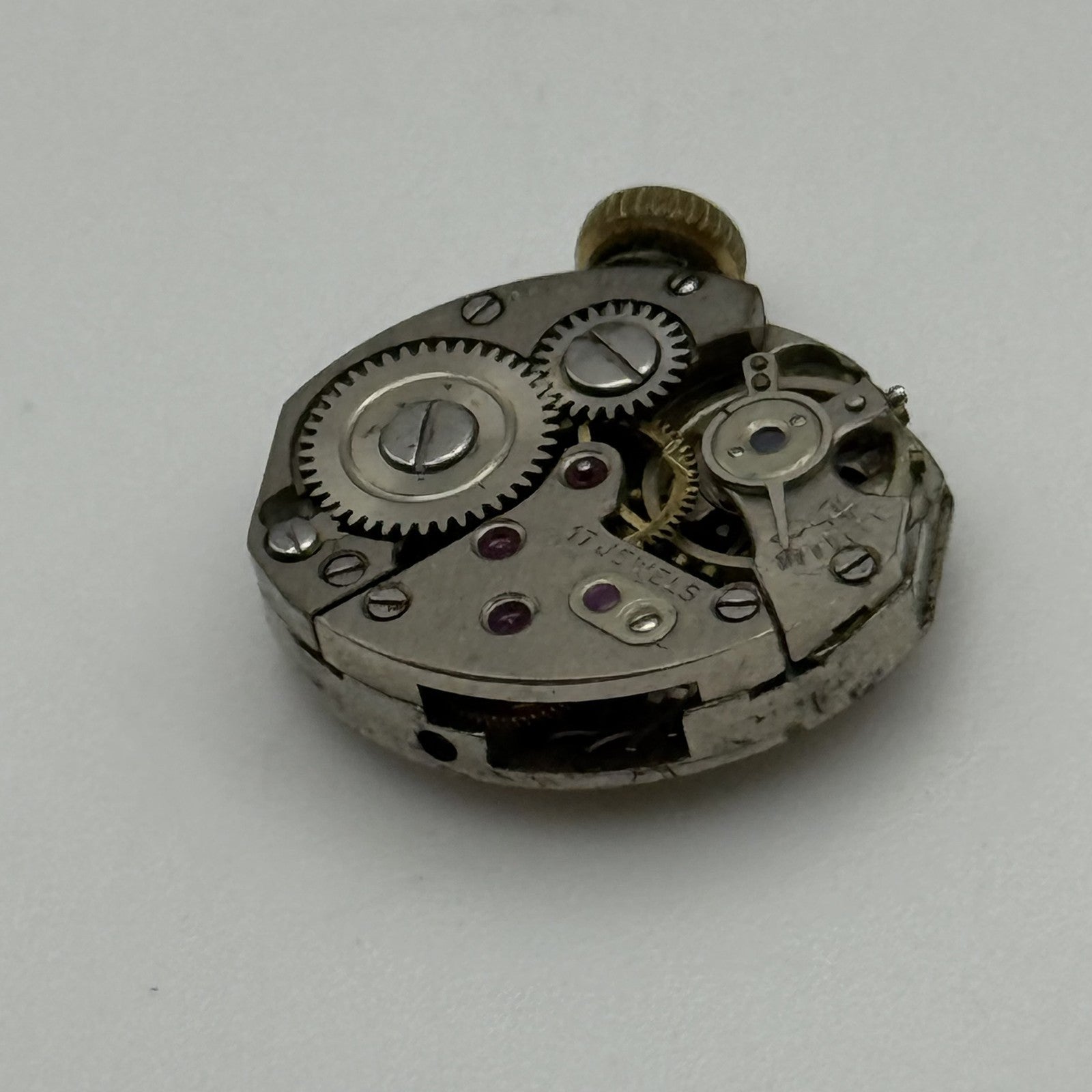 12.8mm Vintage Omer AS 1012 Manual Wind Swiss Watch Movement PARTS REPAIR