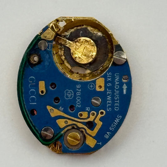 Gucci ETA 978.002 Quartz Watch Movement Incomplete Swiss Ladies Vintage Parts