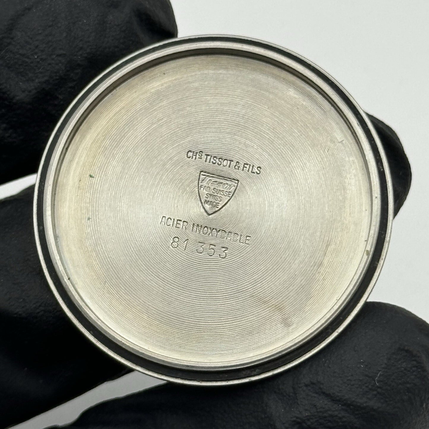 38mm Men’s Tissot Fab Suisse Stainless Steel 81 353 Watch Case + Crown Spares