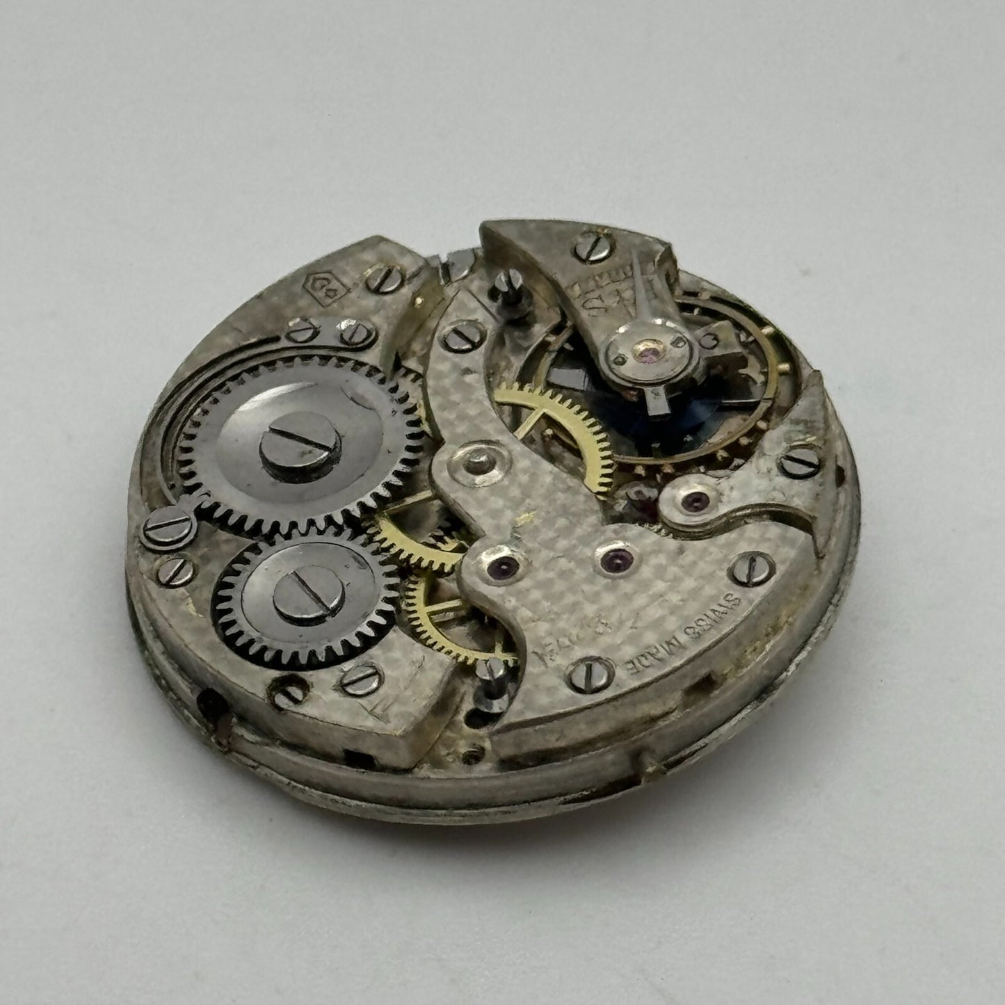 25mm Steiger HP Unidentified Manual Wind Swiss Watch Movement Vintage PARTS