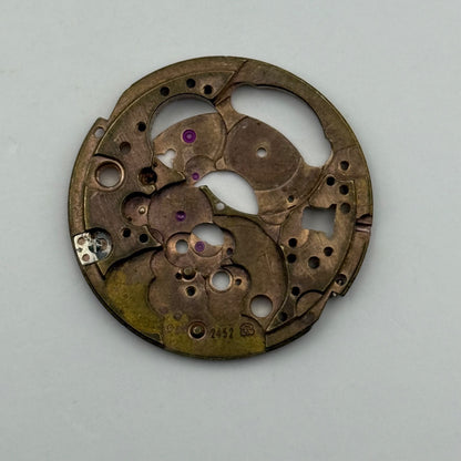 ETA 2452 Watch Movement Main Plate Automatic Vintage Swiss Parts Repair 25.9mm