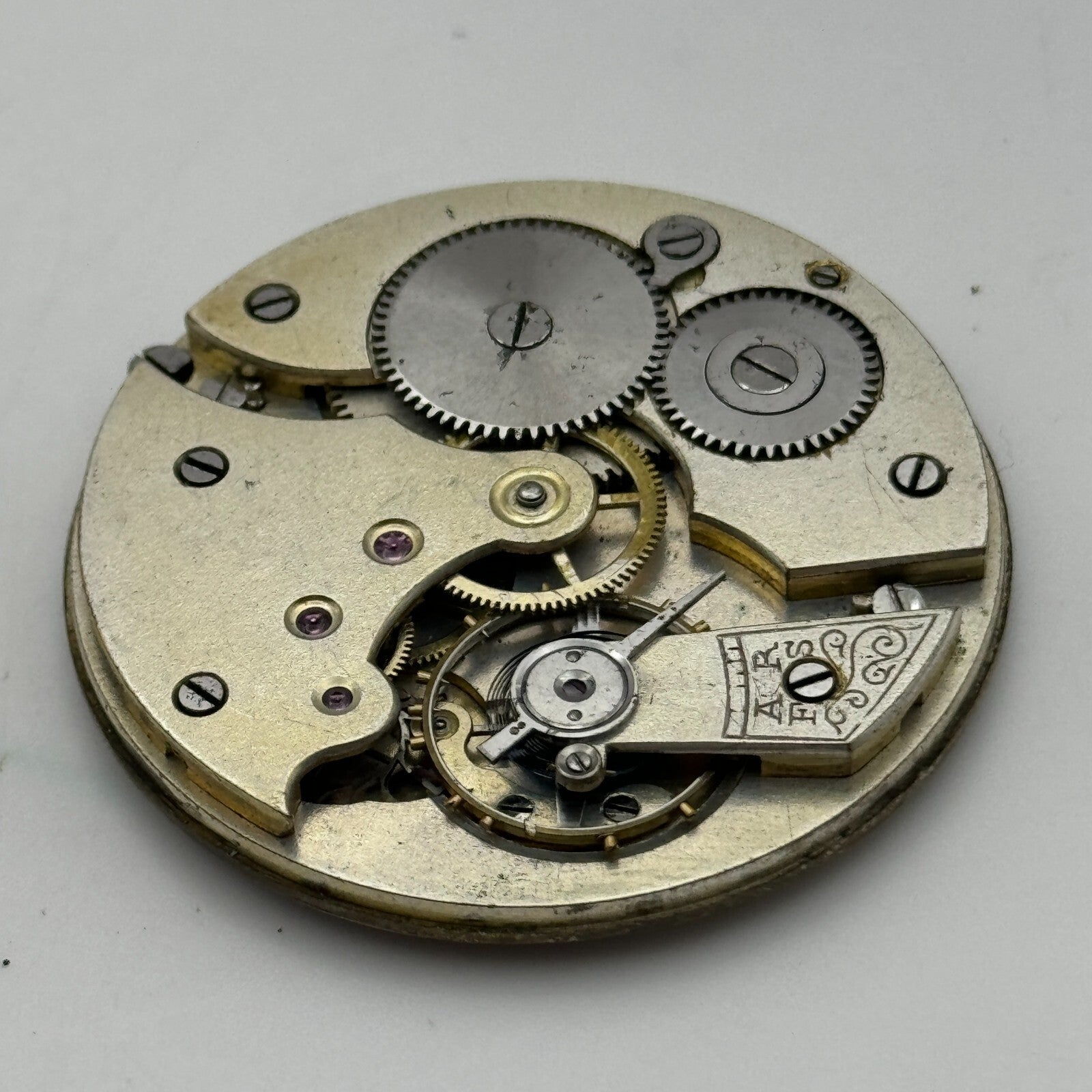 41.7mm Unidentified Quality Open Face Balance Ok Pocket Watch Movement PARTS