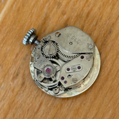 20mm Vintage Salvest 15J Cattin C64 .C Art Deco Case Manual Wind Watch PARTS