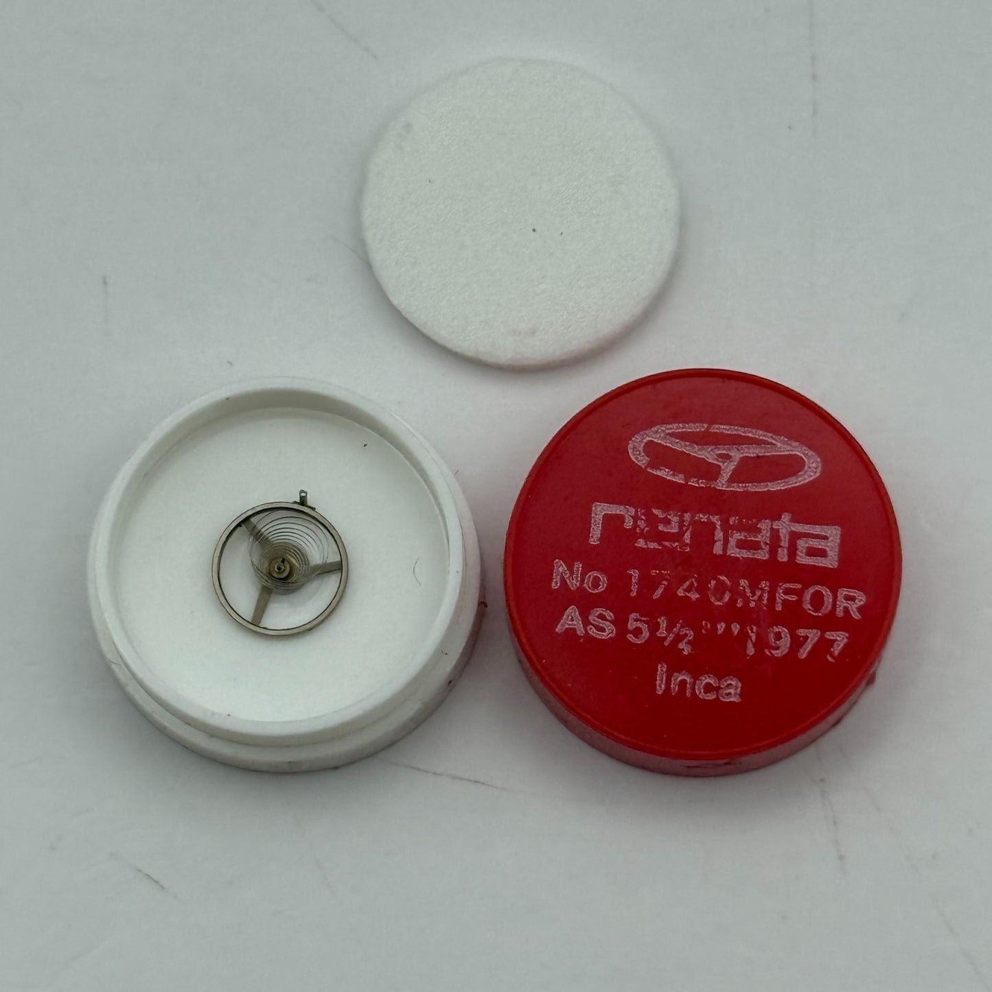 AS 1977 Balance Wheel Complete And Spring 5 1/2'''  1740 M Watch Movement Parts