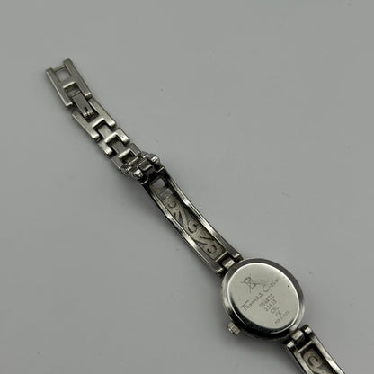 Thomas Calvi Ladies Quartz Watch Oval Dial Silver Tone Bracelet Working 21mm