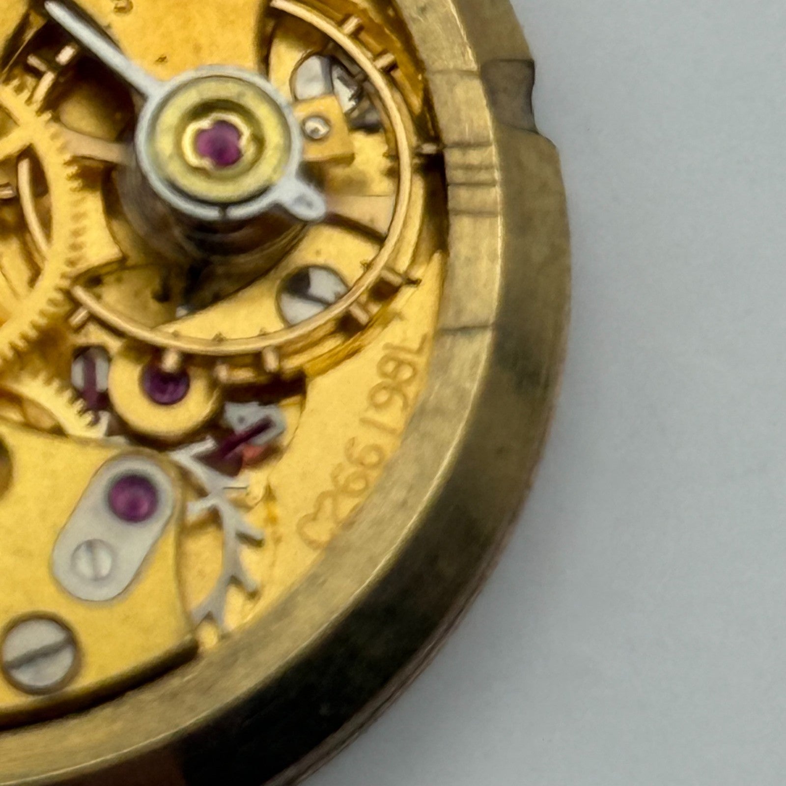 Smiths De Luxe 18 Jewels Watch Movement Manual Wind Vintage Parts Repair 32.3mm