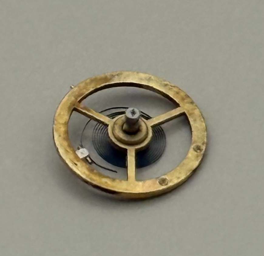 Lanco 5106 Balance Wheel Complete And Spring 5¼’’’ Watch Movement Parts NOS