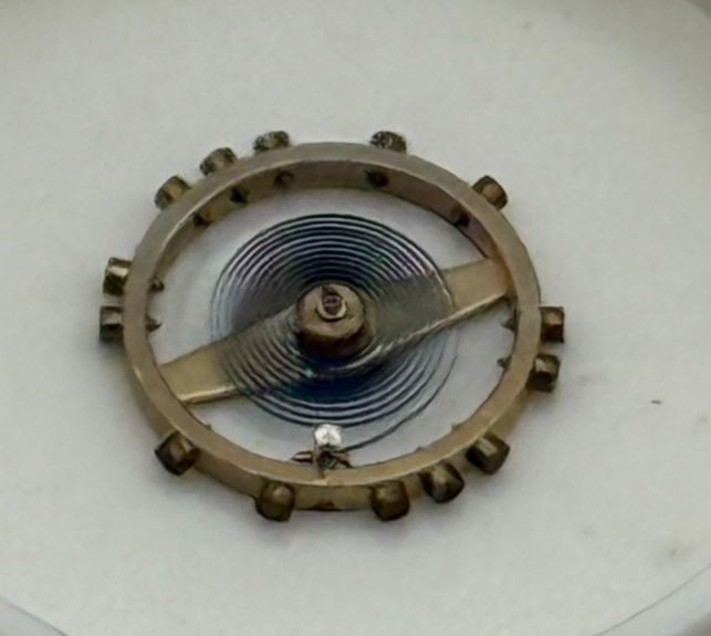 AS 976 1012 Balance Wheel Complete And Spring  29 M Watch Movement Parts NOS