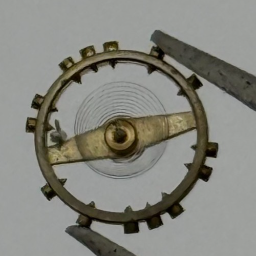 AS 976 1012 Balance Wheel Complete And Spring  29 M Watch Movement Parts NOS