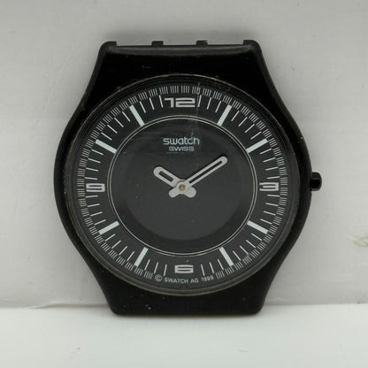 33mm Vintage 1999 Swatch SFB107G Noir De T Metal Watch UNTESTED PARTS REPAIR