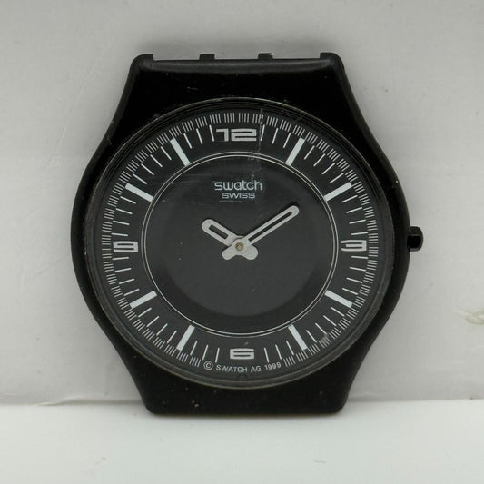 33mm Vintage 1999 Swatch SFB107G Noir De T Metal Watch UNTESTED PARTS REPAIR