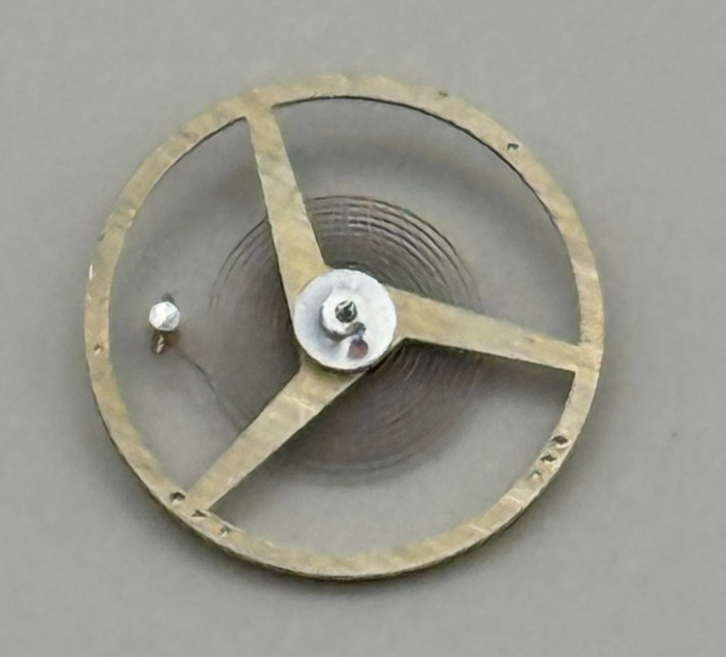 Felsa 4450? Balance Wheel Complete And Spring   1713 M Watch Movement Parts NOS