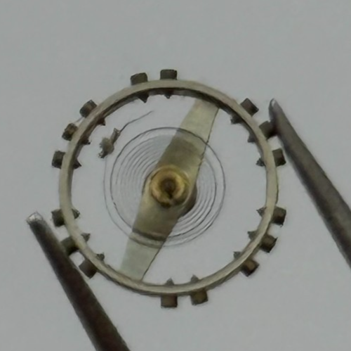 AS 1051 Balance Wheel Complete And Spring 5¼''' 34 M Watch Movement Parts NOS