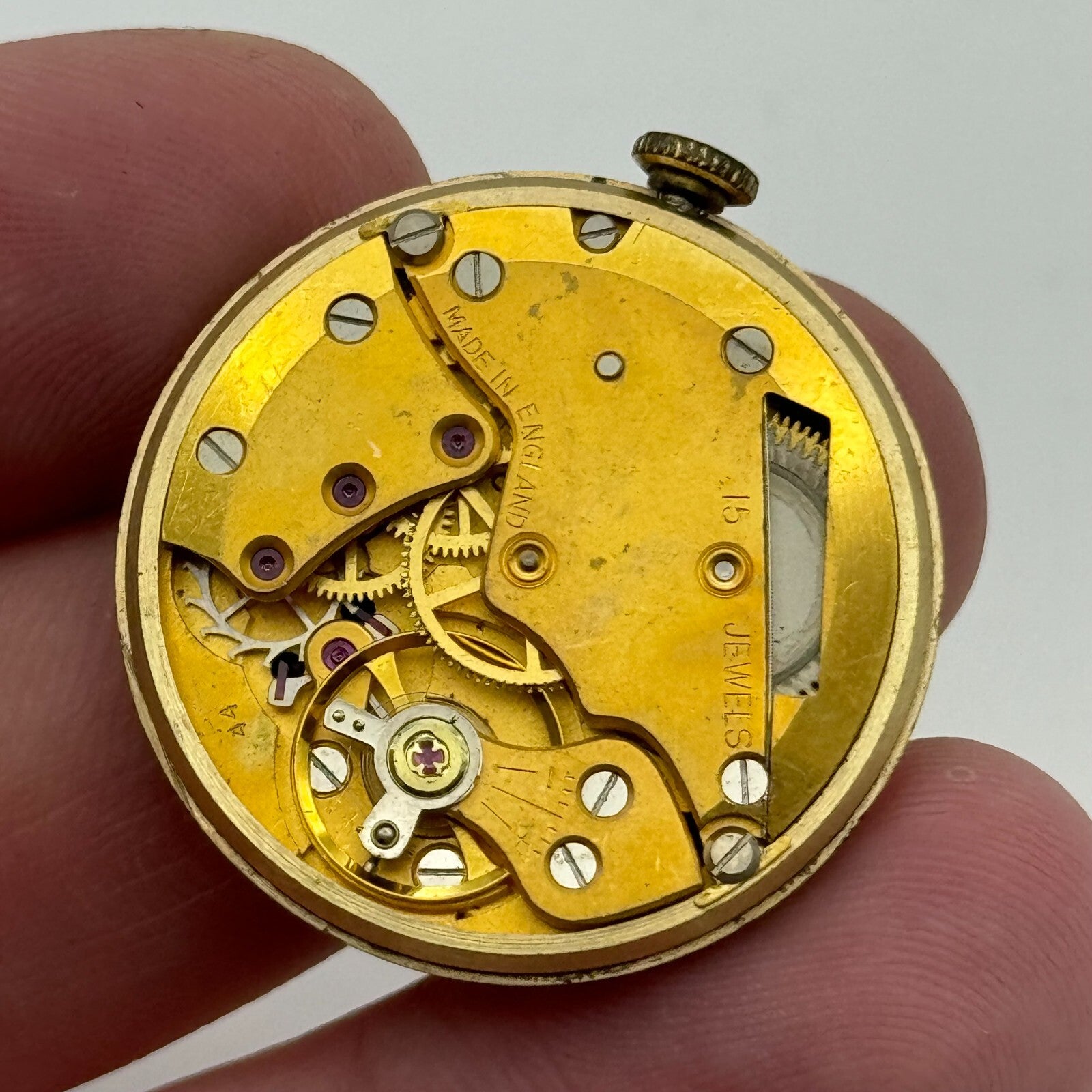 29.2mm Mens Running Smiths De Luxe Cal 44 Shockproof Swiss Watch Movement PARTS