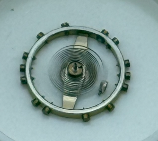 FEF 270 Balance Wheel Complete And Spring 5 1/4''' 173 Watch Movement Parts NOS