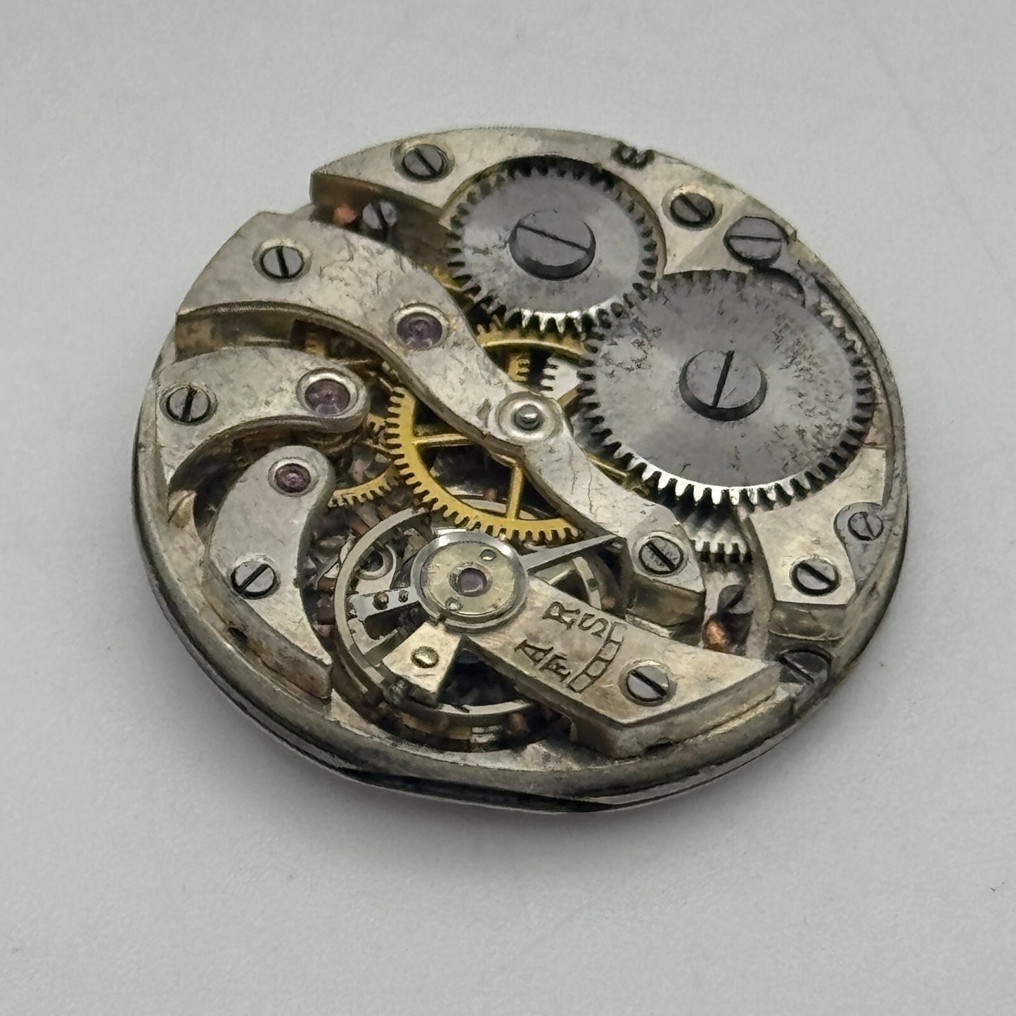 25mm Unidentified Roman Numerals Trench Watch Movement Manual Wind PARTS SPARES