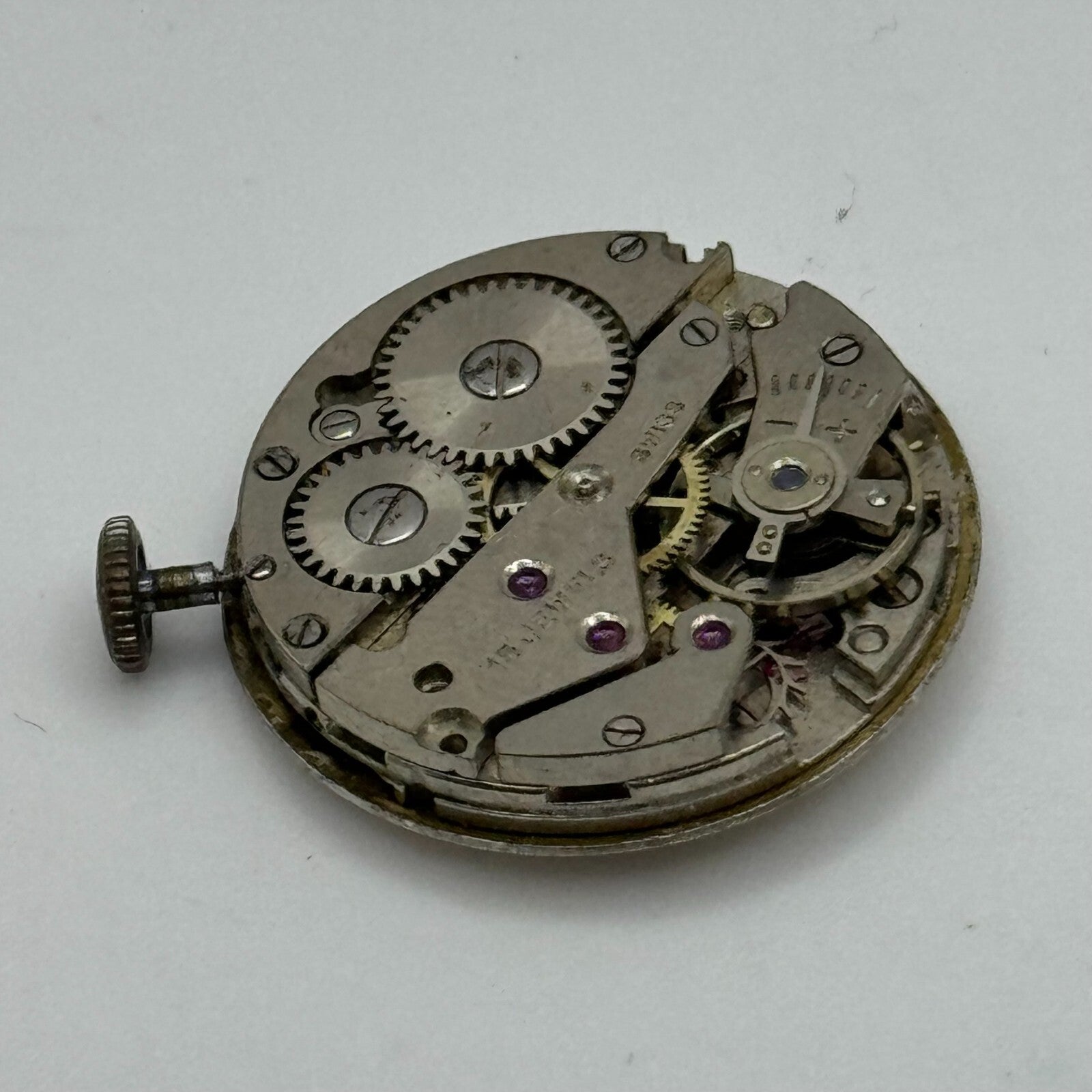 23.6mm Avia AS 1123 1124 Manual Wind 15 Jewels Swiss Watch Movement PARTS SPARES