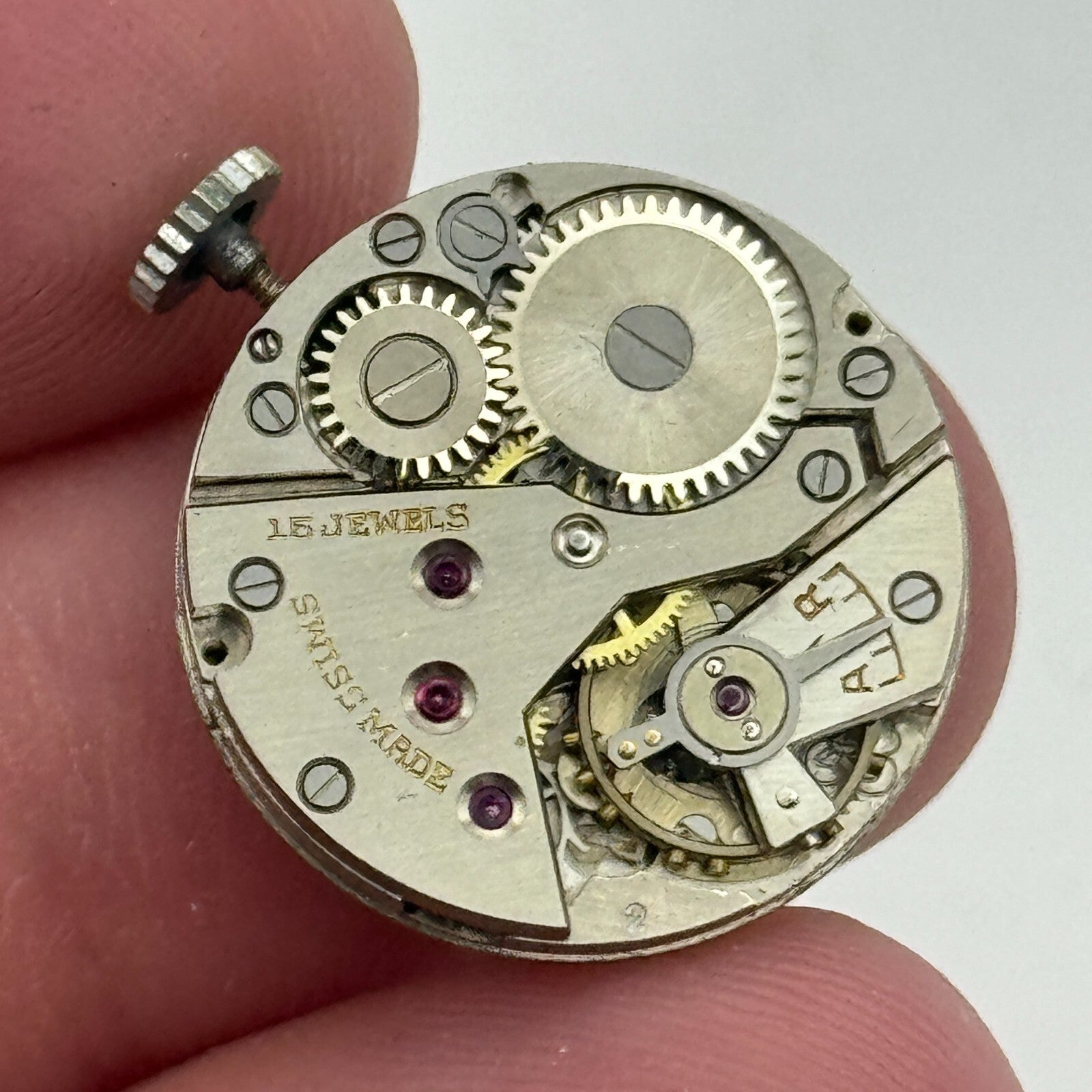 19.7mm Derby D 40 Mystery Dial Manual Wind Swiss Watch Movement PARTS SPARES