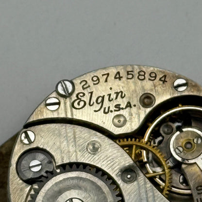1927 Vintage 10/0s Elgin 447 Model 4 American Watch Movement PARTS REPAIR SPARES