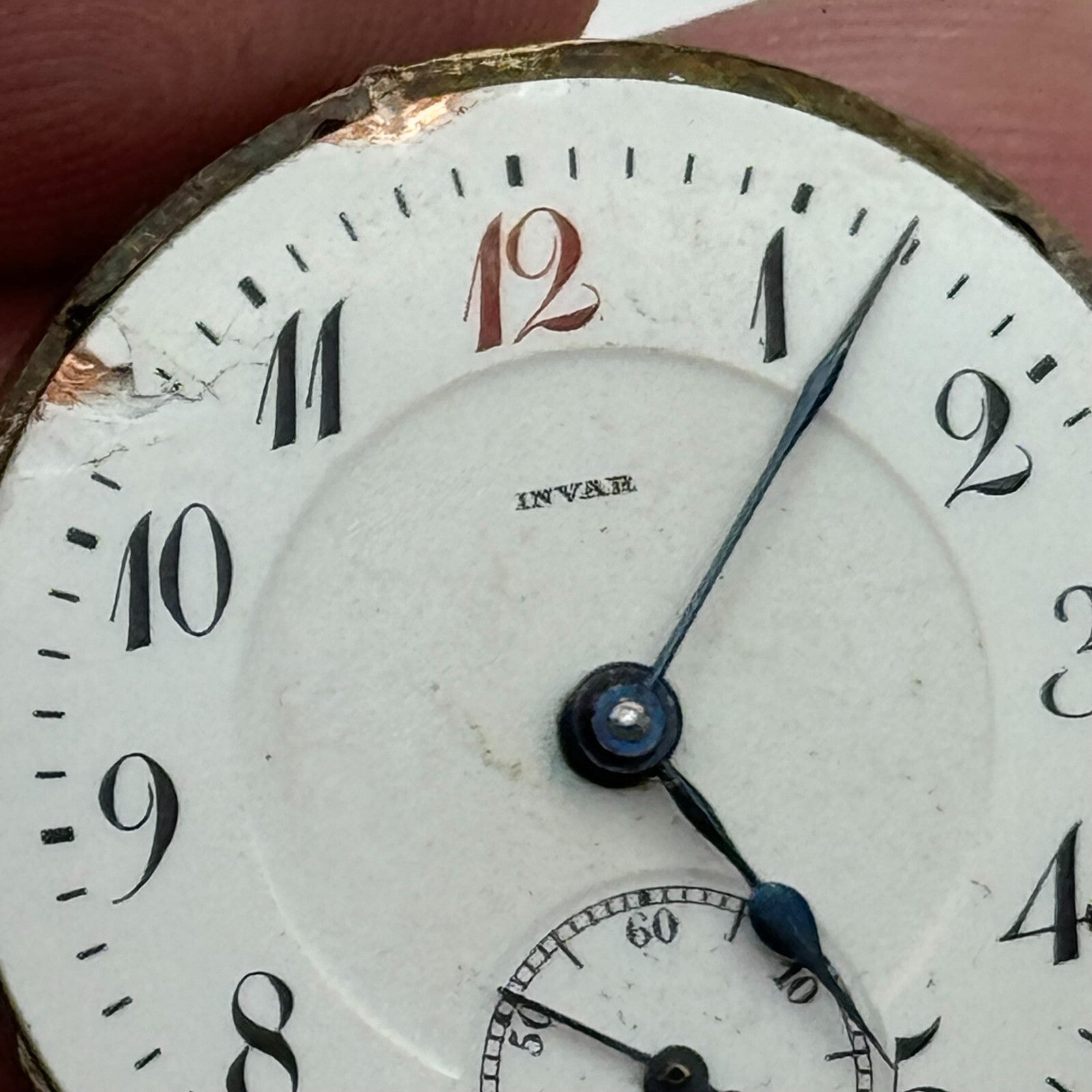 25mm Invar Watch Co 15 Jewels Quality Trench Watch Movement Manual Wind PARTS