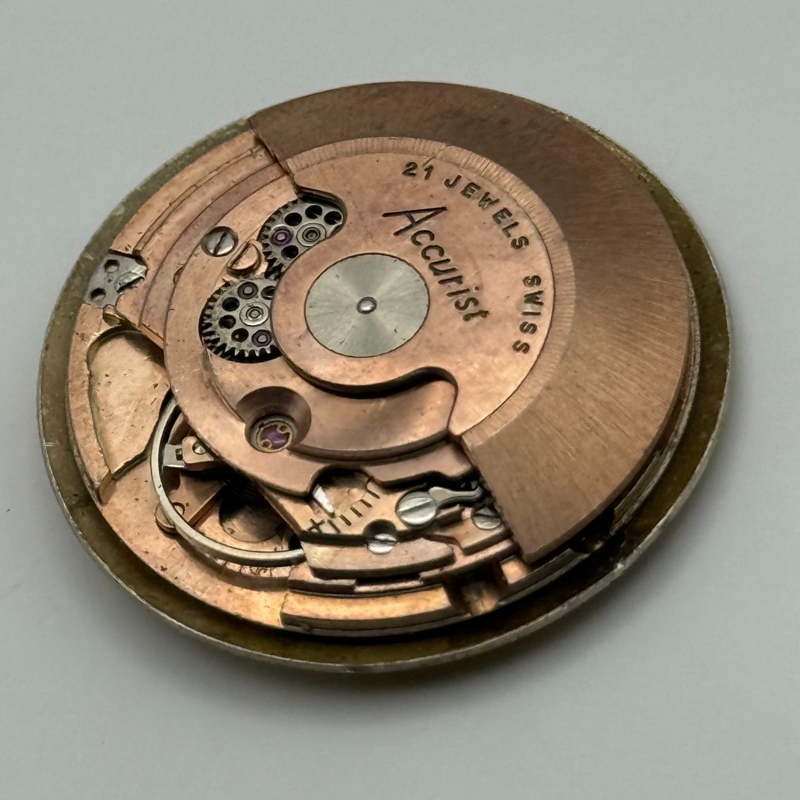 ETA 2451 Watch Movement Automatic  Accurist Shock Master Vintage Parts 28.5mm