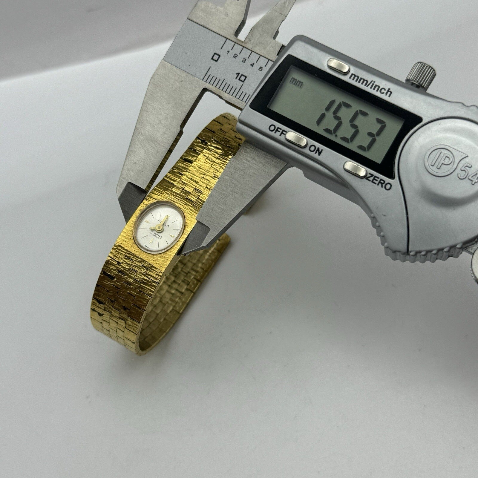 15mm Ladies Rimla Gold Plated Manual Wind Swiss Vintage Watch REQUIRES SERVICE