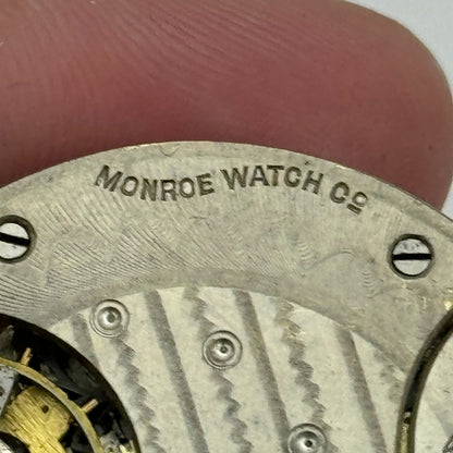 43mm Monroe Watch Co Sub Seconds Vintage Hunter Pocket Watch Movement PARTS