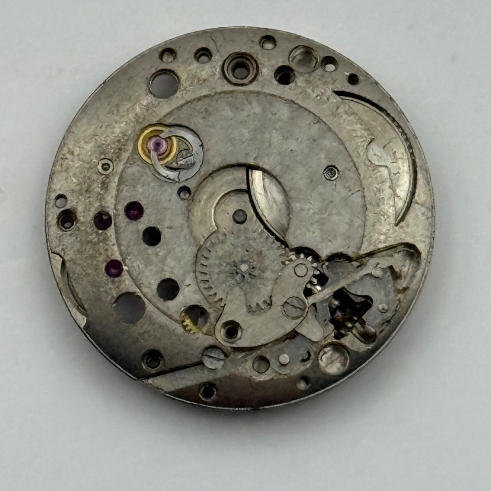 Cyma 424K Watch Movement Manual Wind Vintage Swiss Incomplete Parts Repair 19.6m