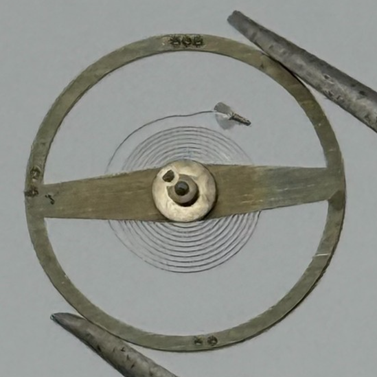 ST 1800 1805 Balance Wheel Complete And Spring Ord + Inca Watch Movement Parts