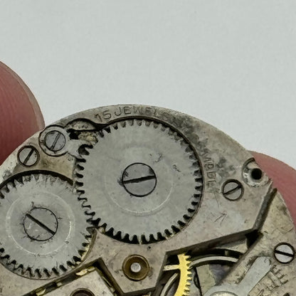 23.6mm Unidentified Balance Intact Trench Watch Movement Manual Wind Swiss PARTS