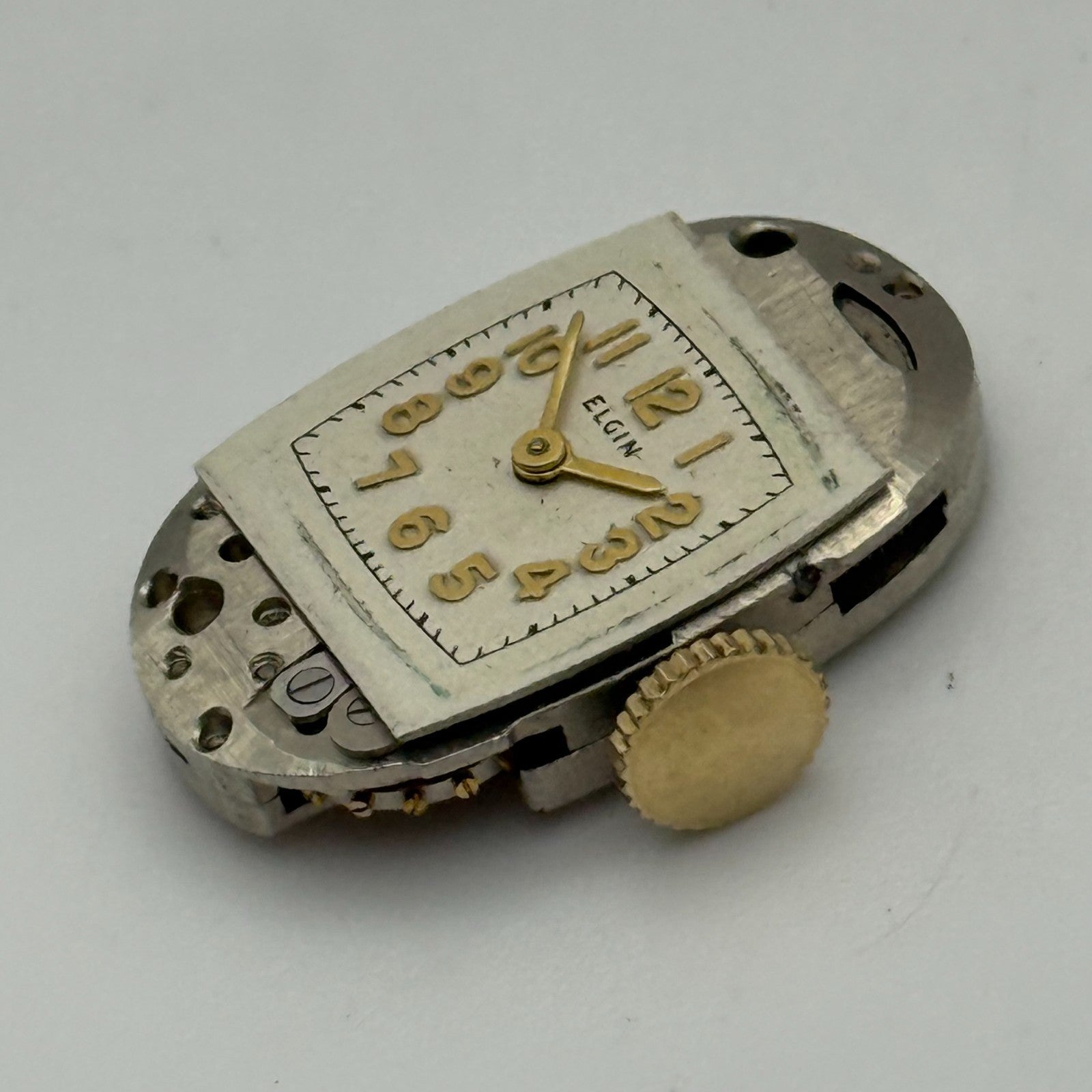 RUNNING 1945 Vintage 21/0s Elgin 541 Model 2 American Watch Movement FOR PARTS