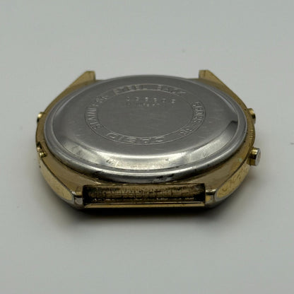 Casio Men's Chronograph Quartz Watch 56QGS-38 Gold Tone Japan 35mm PARTS REPAIR