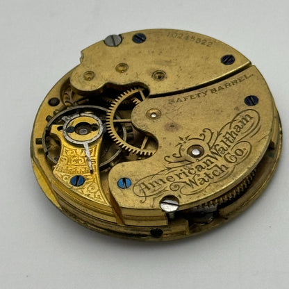 0s Men’s Waltham Grade Seaside Model 1901 American Watch Movement PARTS SPARES