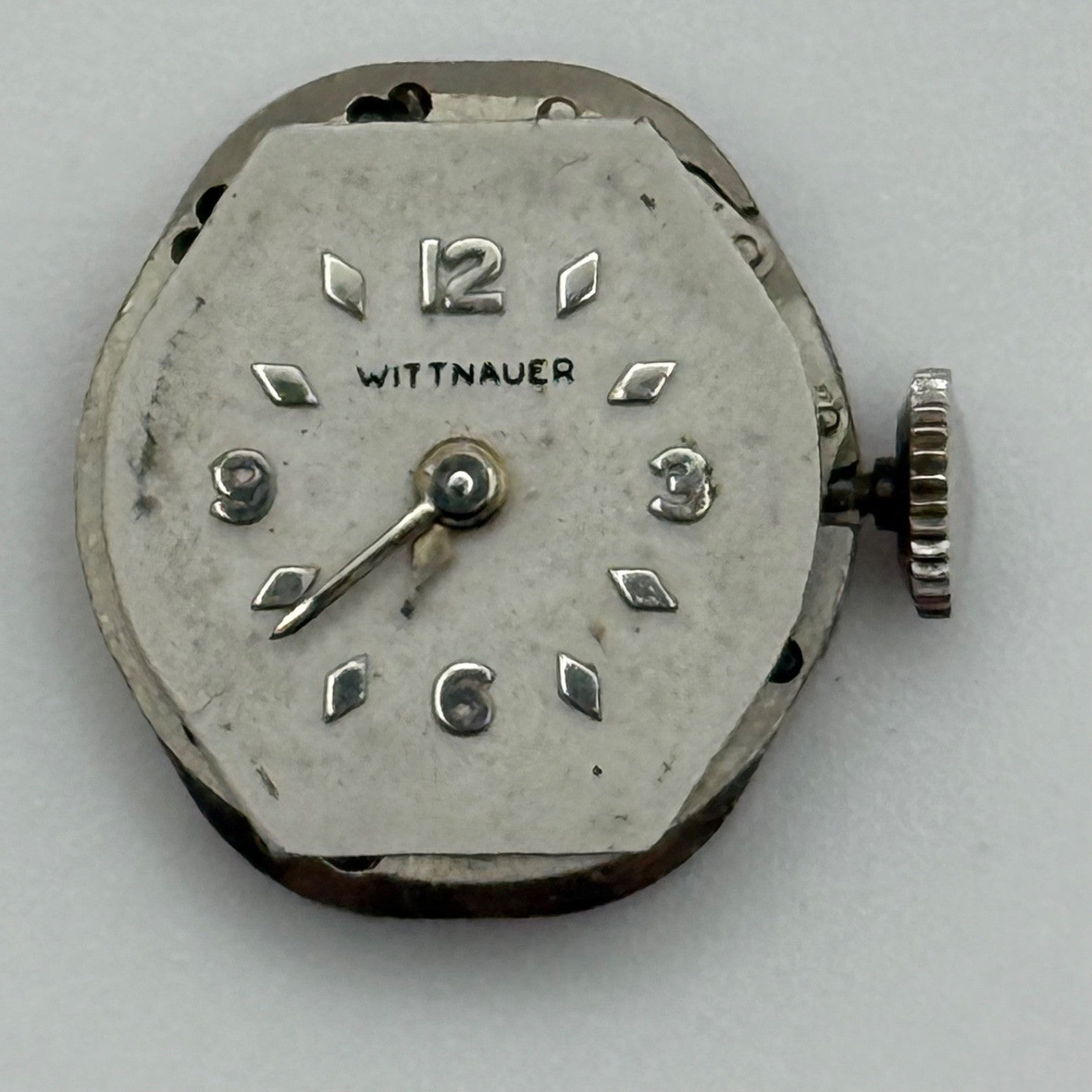 Wittnauer 6W7 Watch Movement Running Manual Wind Vintage Swiss Parts 15.2mm