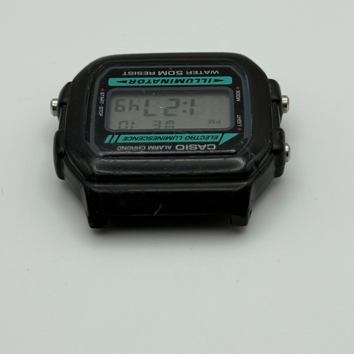 Casio W-86  Quartz Watch Alarm Chrono Illuminator Thailand 37mm PARTS REPAIR