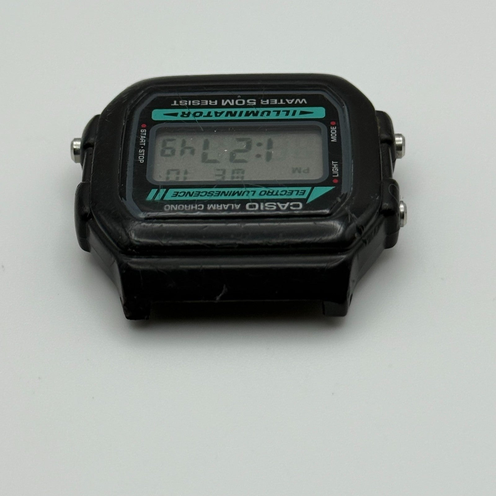 Casio W-86  Quartz Watch Alarm Chrono Illuminator Thailand 37mm PARTS REPAIR