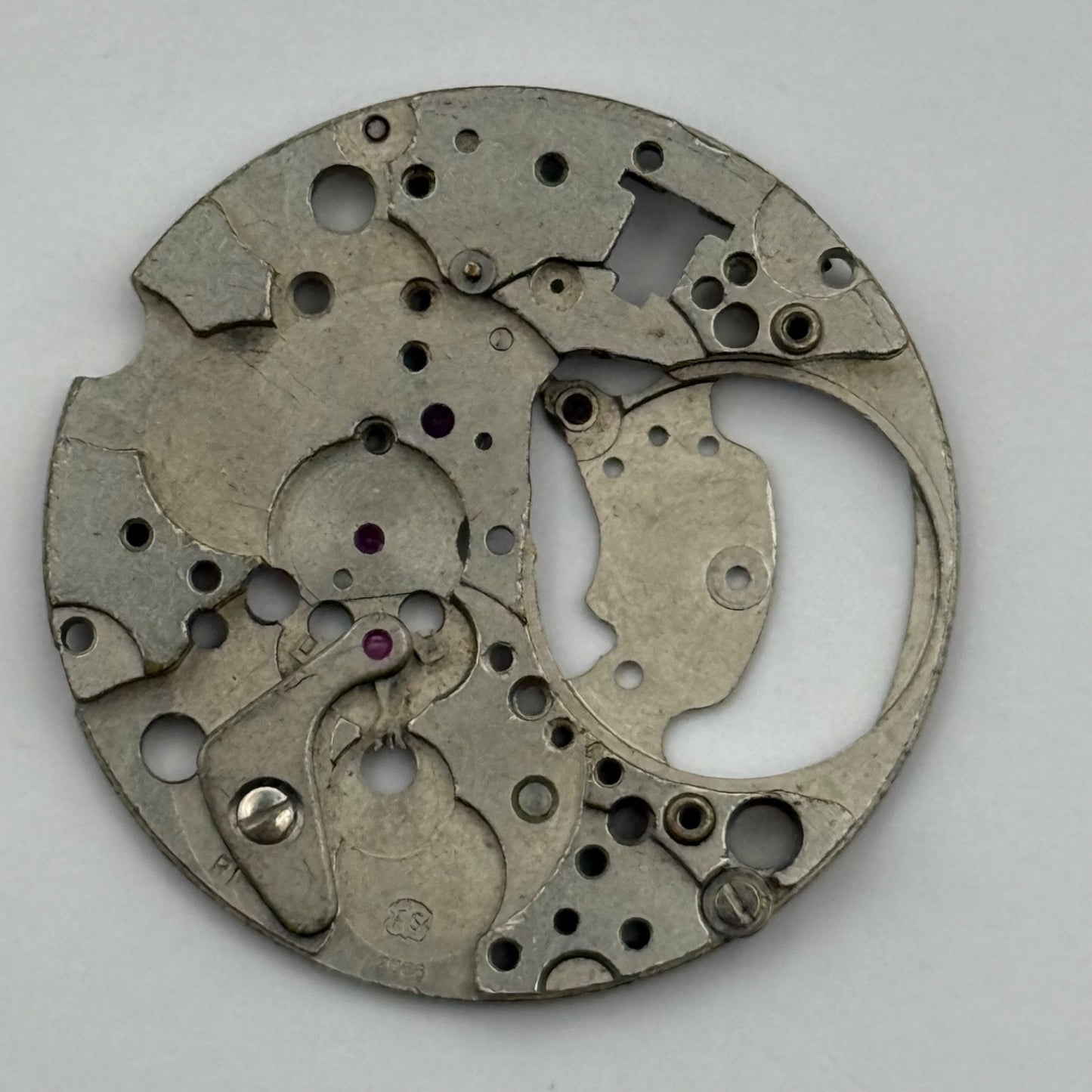 AS 2066 Watch Movement Main Plate Manual Wind Vintage Swiss Parts Repair 25.9mm